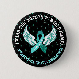 Memorial MG Warrior Awareness Ribbon Button