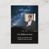 Memorial Milky Way Starry Night Sky  Contactkaartje (Voorkant)