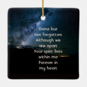 Memorial Milky Way Starry Night Sky  Keramisch Ornament (Achterkant)