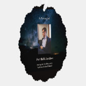 Memorial Milky Way Starry Night Sky  Ornament Kaart (Rechts)