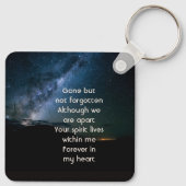 Memorial Milky Way Starry Night Sky Sleutelhanger (Achterkant)