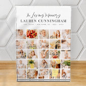 Memorial minimalist Modern Simple 25 Collage Fotoblokken