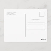 Memorial minimalist Modern Simple 25 Photo Collage Briefkaart (Achterkant)