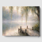 Memorial Misty Lake Dock with Willow Tree Gastenboek (Achterkant)