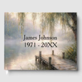 Memorial Misty Lake Dock with Willow Tree Gastenboek (Voorkant)