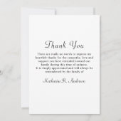 Memorial Modern 9 Fotocollage Sympathie Keepslag Bedankkaart (Achterkant)