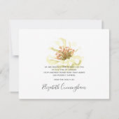 Memorial Modern Chic Floral Foliage Botanicals Bedankkaart (Voorkant)