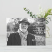 Memorial Modern Elegant Custom Photo and Message (Staand voorkant)