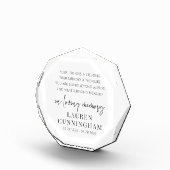 Memorial Modern Elegant Simple Chic Fotoblokken (Rechts)