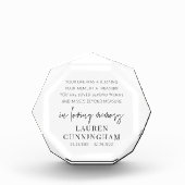 Memorial Modern Elegant Simple Chic Fotoblokken (Voorkant)