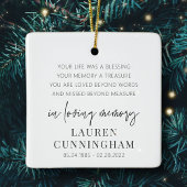 Memorial Modern Elegant Simple Chic Keramisch Ornament