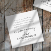 Memorial Modern Elegant Simple Chic Magneet