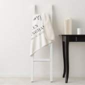 Memorial Modern Elegant Simple Chic Sherpa Deken (In situ)