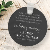 Memorial Modern Elegant Simple Chic Sleutelhanger