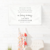 Memorial Modern Elegant Simple Chic Spandoek (Insitu)