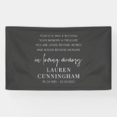 Memorial Modern Elegant Simple Chic Spandoek (Horizontaal)