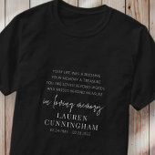 Memorial Modern Elegant Simple Chic T-shirt