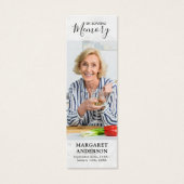 Memorial Modern Foto Prayer Kaart Funeral Bladwijz (Voorkant)