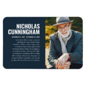 Memorial Modern Foto Prayer Kaart Keepomwille Magneet (Horizontaal)