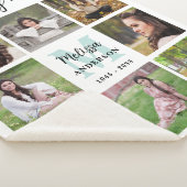 Memorial Modern Loving Memory 8 Afbeelding Sherpa Deken (3/4)