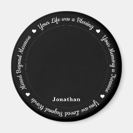 Memorial Modern personaliseer foto-Herdenkingsgeem Magneet