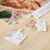 Memorial Modern Simple Chic 9 Photo Collage Legpuzzel (Zijkant)