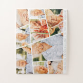 Memorial Modern Simple Chic 9 Photo Collage Legpuzzel (Verticaal)