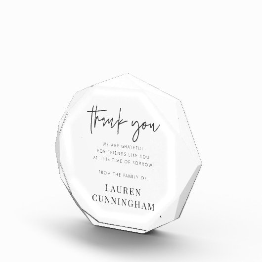 Memorial Modern Simple Minimalist Chic Fotoblokken (Rechts)