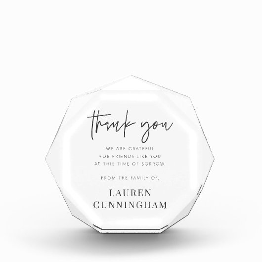 Memorial Modern Simple Minimalist Chic Fotoblokken (Voorkant)