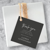 Memorial Modern Simple Minimalist Chic Hartelijk d Bedankjes Labels