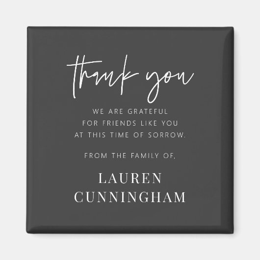 Memorial Modern Simple Minimalist Chic Hartelijk d Magneet (Voorkant)