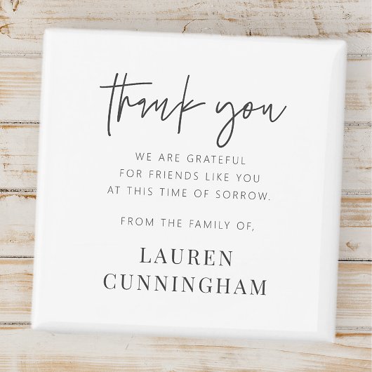 Memorial Modern Simple Minimalist Chic Hartelijk d Magneet