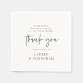 Memorial Modern Simple Minimalist Chic Hartelijk d Servet (Voorkant)