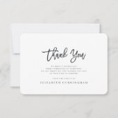 Memorial Modern Simple Minimalist in het liefhebbe Bedankkaart (Voorkant)