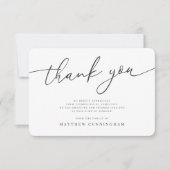 Memorial Modern Simple Minimalist in het liefhebbe Bedankkaart (Voorkant)