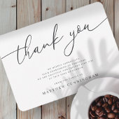 Memorial Modern Simple Minimalist in het liefhebbe Bedankkaart