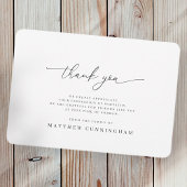 Memorial Modern Simple Minimalist in het liefhebbe Bedankkaart