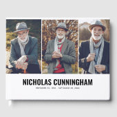 Memorial Modern Three Foto Gastenboek (Voorkant)