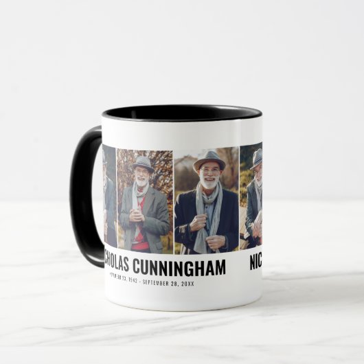 Memorial Modern Three Foto Mok (Voorkant links)