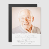 Memorial Moderne Simple Elegant Chic-kaart (Voorkant / Achterkant)