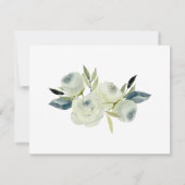Memorial Moderne Waterverf Floral Gold Cross Bedankkaart (Achterkant)