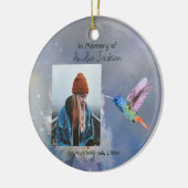 Memorial Mooie Tuin Bloem Kolibrie Keramisch Ornament (Links)