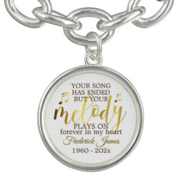 Memorial Music Melody Quote Armband
