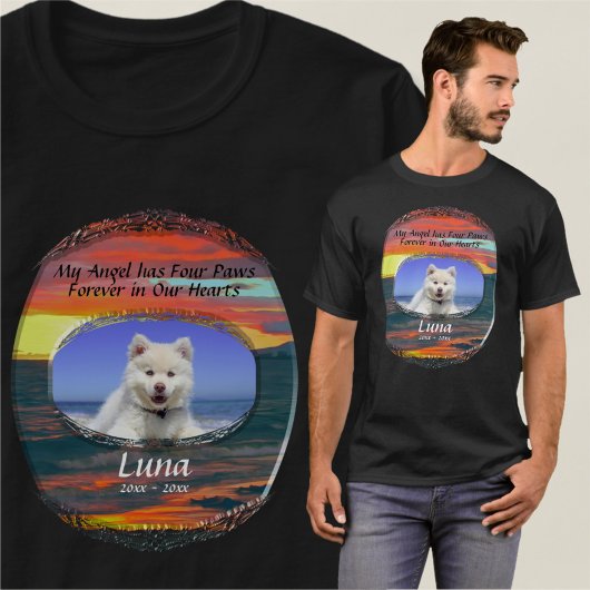 Memorial My Angel heeft vier paws 1490 T-shirt