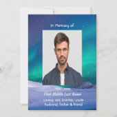 Memorial Northern Lights Aurora Borealis Kaart (Voorkant)