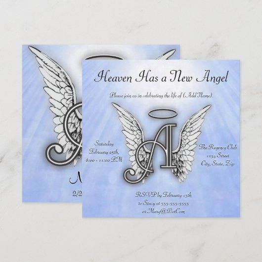 Memorial Notice Kaart (Voorkant / Achterkant)