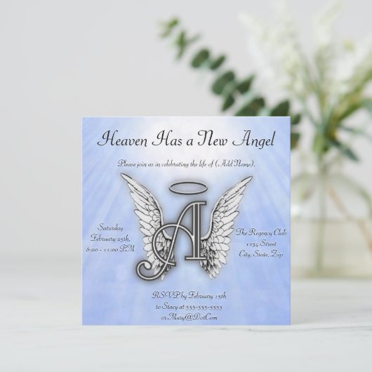 Memorial Notice Kaart (Staand voorkant)