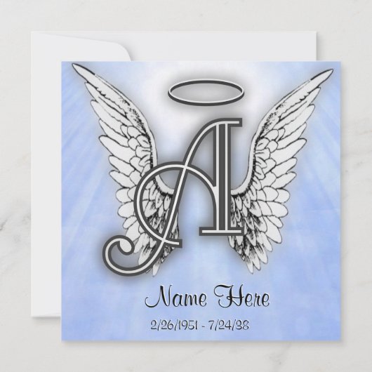 Memorial Notice Kaart (Achterkant)