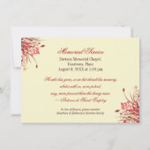 Memorial Notice Wildbloemen Kaart (Achterkant)