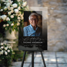 Memorial of begrafenisfoto tribute zwart vervaagd